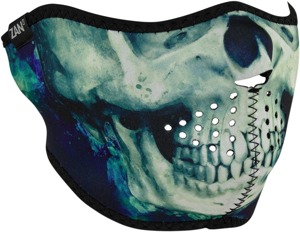 Half-Face Neoprene Mask - Neo Half Mask Paint Skull