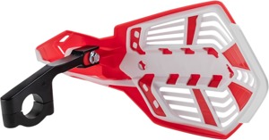 X-Future Handguards - Red & White - w/ Universal Bar Mount Kit