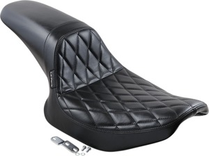 Daytona Sport Diamond Vinyl 2-Up Seat - Black - For 82-94 Harley FXR