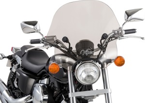 Viper Handlebar Mount Windshield Smoke w/Black Hardware