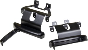 Flip-Out Aero Adjustable Highway Bar Footpegs w/Mount - Black - GoldWing