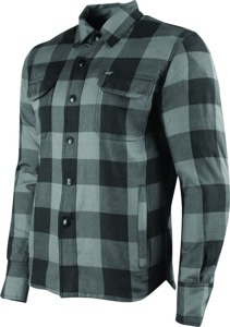 True Grit Armored Moto Shirt Grey - Small