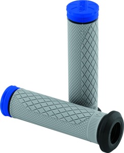 Tri Density Full Diamond ATV Grips - Blue