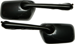 Pair of Mirrors Carbon Fiber Look "GSXR Mini" - For 90s GSXR600/750/1100