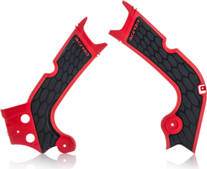 X-Grip Frame Guard Red/Black - For Honda CRF250R/RX CRF450R/RX