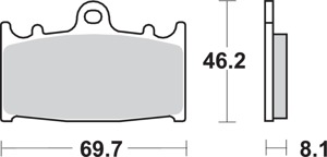 Sintered Brake Pads - 631Hs Sint Brake Pads Sbs