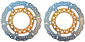 Floating Contour Brake Rotor Front Set