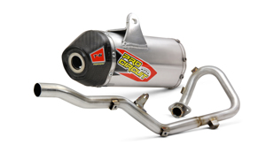 T-6 Full Exhaust w/ Carbon Fiber Cap - For 00-21 Yamaha TTR125