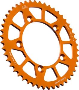 Orange Aluminum Rear Sprocket - 48 Teeth 420 Pitch