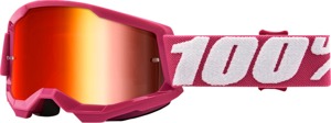 Strata 2 Pink "Fletcher" Junior Goggles - Red Mirror Lens