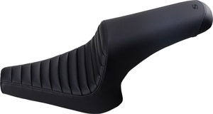 Profiler Tuck and Roll Vinyl 2-Up Seat Black Gel - For 13-20 Yamaha XVS950 Bolt