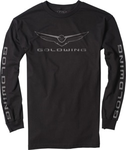 Men's Gold Wing Icon Long Sleeve Tee - Gw Icon Ls Tee Blk Md