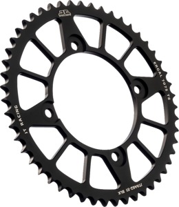 Black Aluminum Rear Sprocket - 51 Teeth 428 Pitch