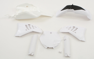 Full Plastic Kit - White - For 12-15 KTM 65 SX SXS