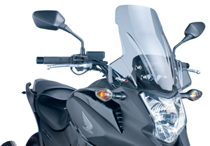 Smoke Touring Windscreen - For 12-15 Honda NC700X