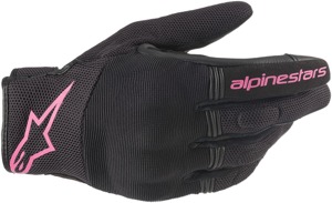 Women's Copper Street Riding Gloves Black/Pink X-Small