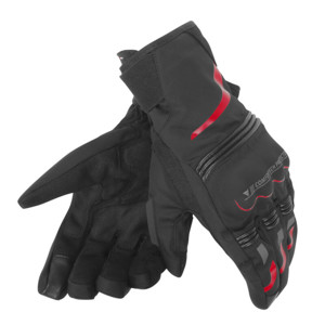 Dainese Tempest D-Dry Gloves Black/Red Medium - Waterproof Motorcycle Glove