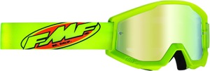 FMF PowerCore Youth Goggles Yellow Mirror Gold Lens - Youth goggles with gold mirror lens