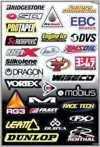 Sponsor Sticker Kits - Sponsor Kit D