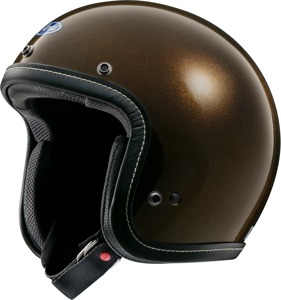 Arai Classic-V Helmet Brown L - Open-face helmet with vintage styling