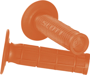 Radial Half Waffle Motorcycle Grips Orange 7/8"