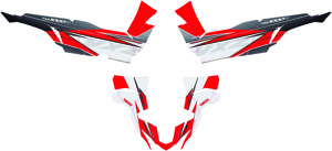 Graphic Kit Grey/Red - For Yamaha YXZ1000