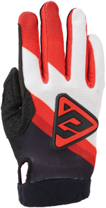 Answer 25 Peak Flo Gloves Black/Red/White - XS - Men's motocross gloves in XS size