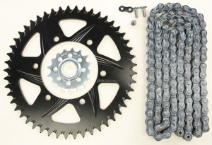 V3 Chain & Sprocket Kit Black RX Chain 520 16/49 Hardcoat Aluminum - For 09-12 Yamaha YZF-R1