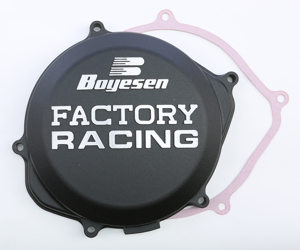 Black Factory Racing Clutch Cover - For 09-16 Honda CRF450R