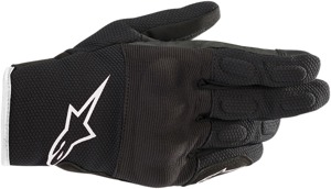 Women's S-Max Drystar Street Riding Gloves Black/White X-Large