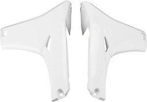 White Lower Radiator Shrouds - For 10-13 Yamaha YZ450F