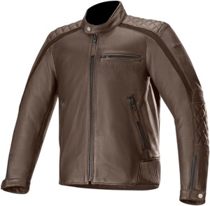 Hoxton V2 Leather Street Riding Jacket Brown US 56