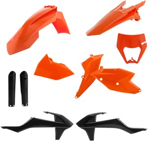 Full Plastic Kit - Orange/Black Original 2019 - Fits Many 17-19 KTM 150-500