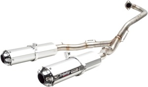 Stage 5 Full Exhaust - Dual Brushed Mufflers - For 15-19 Raptor 700