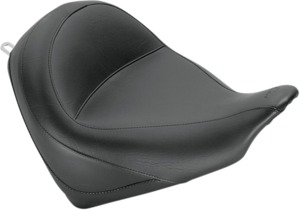 Plain Vinyl Solo Seat Black Foam - For 10-17 Honda VT1300CX Fury