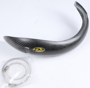 Carbon Fiber Exhaust Pipe Guard / Heat Shield - For 05-21 Yamaha YZ125/X