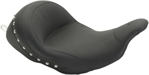 Lowdown Studded Vinyl Solo Seat - For 06-20 Harley FLH FLT