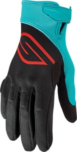 Circuit Perforated Watercraft Gloves - Black/Aqua Unisex Adult Medium