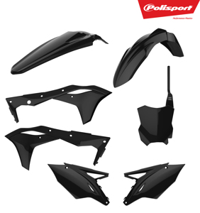 Plastic Body Kit - Black - For 17-19 Kawasaki KX250F