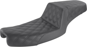 Step-Up Lattice Stitched 2-Up Seat Black Gel/Foam - For 91-95 FXD Dyna