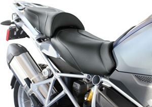 Adventure Tour Vinyl 2-Up Seat Black Foam - For 13-17 BMW R1200GS