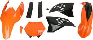 Full Plastic Kit - Orange - Fits Many 07-10 KTM 125-505