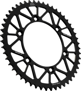 Black Aluminum Rear Sprocket - 51 Teeth 520 Pitch