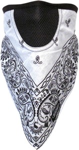 FaceFit Facemask - Facefit Hook/Loop White Paisly