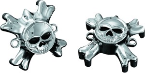 Replacement Zombie Grip Emblems With Throttle Boss Chrome