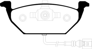 Greenstuff Front Brake Pads - For 00-05 Volkswagen Beetle 2.0