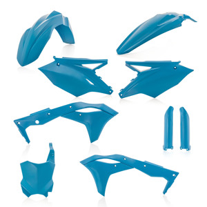 Full Plastic Kit - Light Blue - For 18-20 Kawasaki KX250F