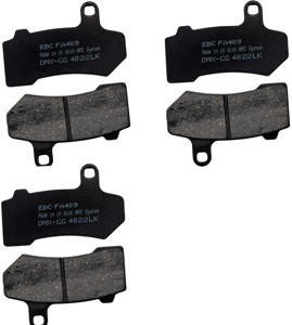 Complete Pad Set - Standard Organic Brake Pads - Replaces H-D # 41854-08, 42897-08, 42897-06 & 42850-06