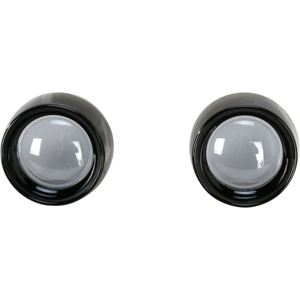 Deep Dish Bezel For Bullet Turn Signals Smoke Lens Gloss Black