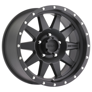 MR301 The Standard 15x7 -6mm Offset 5x5.5 108mm CB Matte Black Wheel